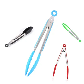

3Pcs/Set Silicone Food Clip Kitchen Cooking Bar Utensils Tongs BBQ Buffet Serving High Temperature Resistance Barbecue Clip