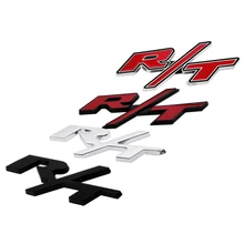 

3D Metal RT Logo Auto Fender Side Tail Sticker Decal Car Accessories For Dodge Charger Dakota Caliber Ram Nitro Viper Challenger