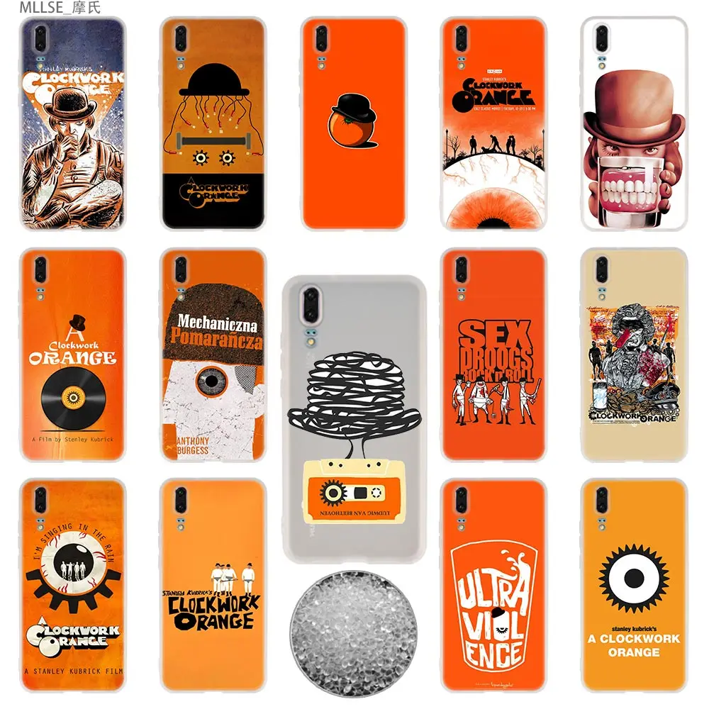 

A Clockwork Orange TPU Cover Phone Cases Soft For Huawei P 20 pro P10 Plus P9 P8 lite 2017 P30 pro samrt 2019 Nova 3e