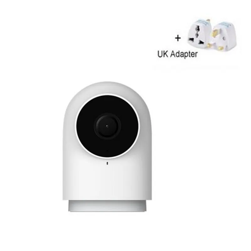 Оригинальная смарт-камера Xiaomi Aqara G2 1080P Gateway Edition Zigbee умная связь Wifi беспроводная домашняя безопасность приложение Mihome - Цвет: add UK adapter