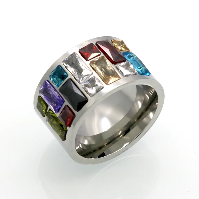 316l Gradient Crystal Jewelry Lady Marriage Ring Lady Fiesta 316l Gradient Crystal Jewelry Lady Marriage Ring Lady Fiesta