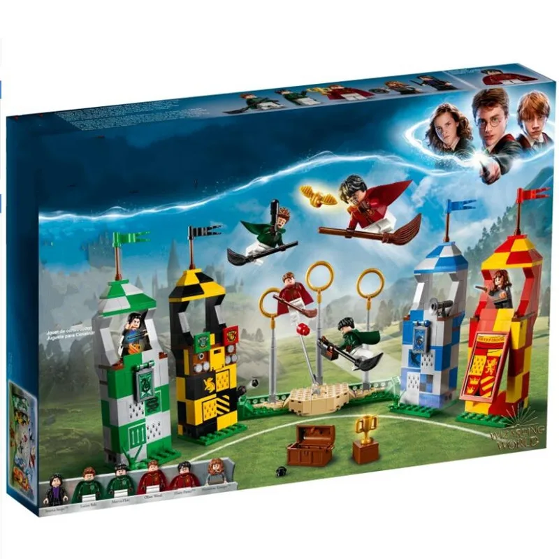 

Harri Potter Movie With Legoinglys 75956 Quidditch Match Building Blocks Bricks Figure Toys For Children Christmas Gifts