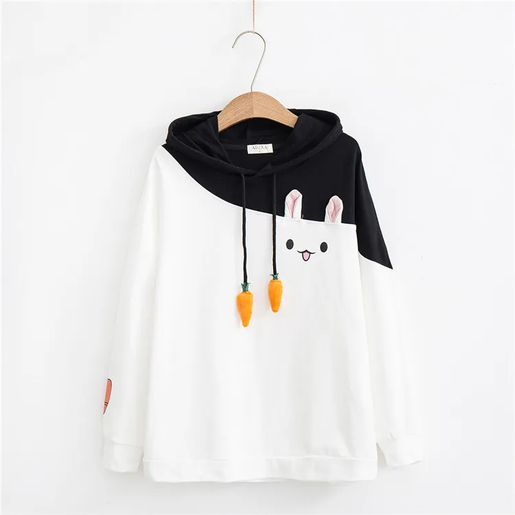  Kawaii  Bunny Carrot Hoodie  Limited Edition KawaiiTherapy