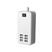 6 портов USB 2,0 зарядное устройство концентратор разветвитель 25 Вт USB настенная дорожная зарядная станция US/EU адаптер питания для всех телефонов