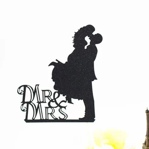 Креативные многоцветные Mr & Mrs Love свадебные торты флаг Топпер невесты флажки для