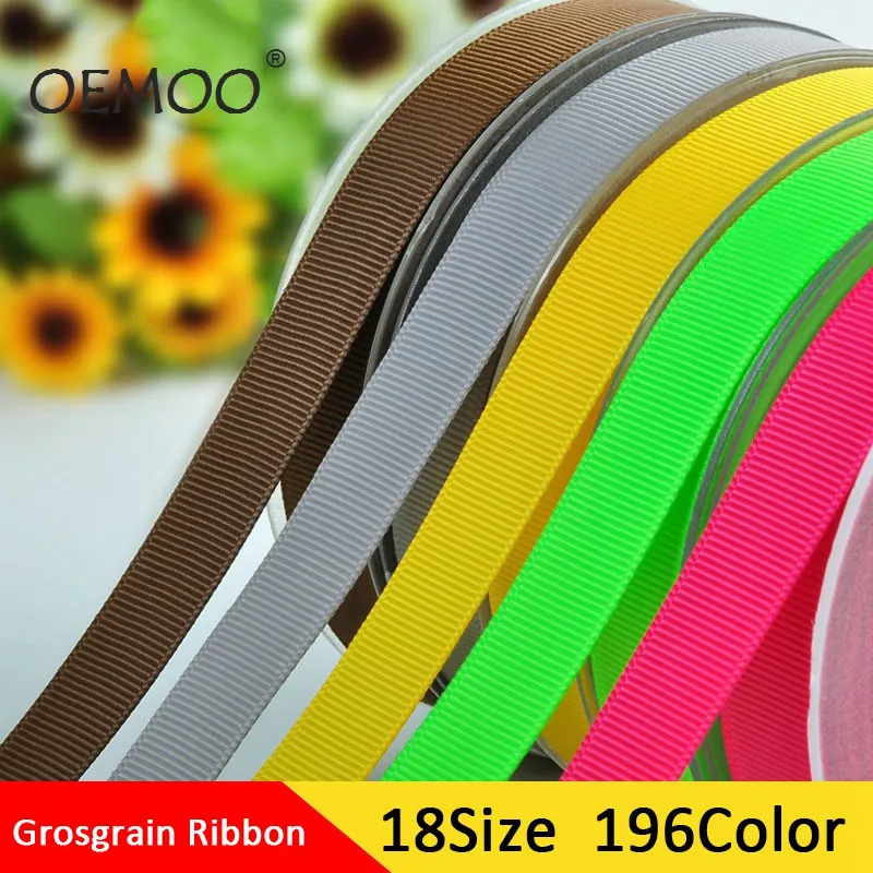 Wholse Grosgrain лента 6 9 13 16 19 22 25 28 32 38 50 57 63 75 89 100 мм Ширина 100% полиэстер однотонный