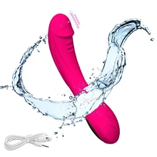 12 Speeds Powerful Realistic Dildo Vibrators Magic Wand Body Massager Sex Toy For Woman Clitoris Stimulate