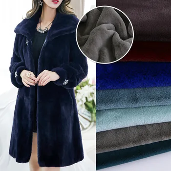 

Color large faux rabbit fur fabric autumn and winter plush clothing fabrics( width160cm)