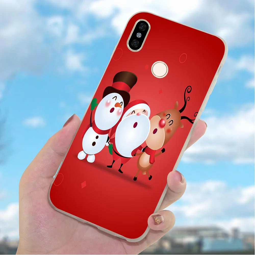 Чехол для телефона Xiaomi Mi 9 Рождественский новогодний чехол 8 Lite Redmi 6 Pro 4X A2 A1 9se 4A 5 Plus