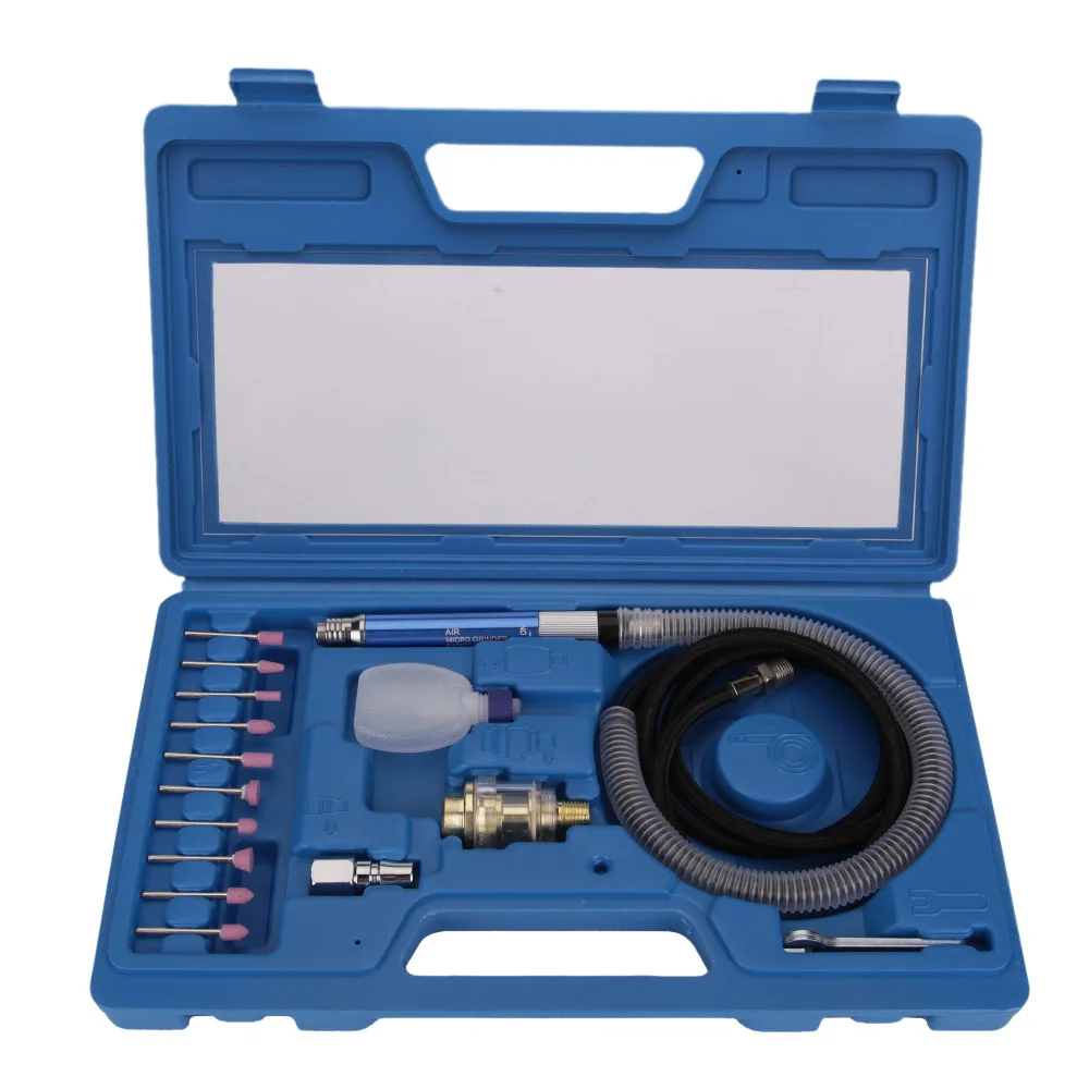 

Valianto 3170B1 Pencial-design Micro Air Die Grinder Kit Mini Pencil Air Micro Die Grinder Kit Royal Blue