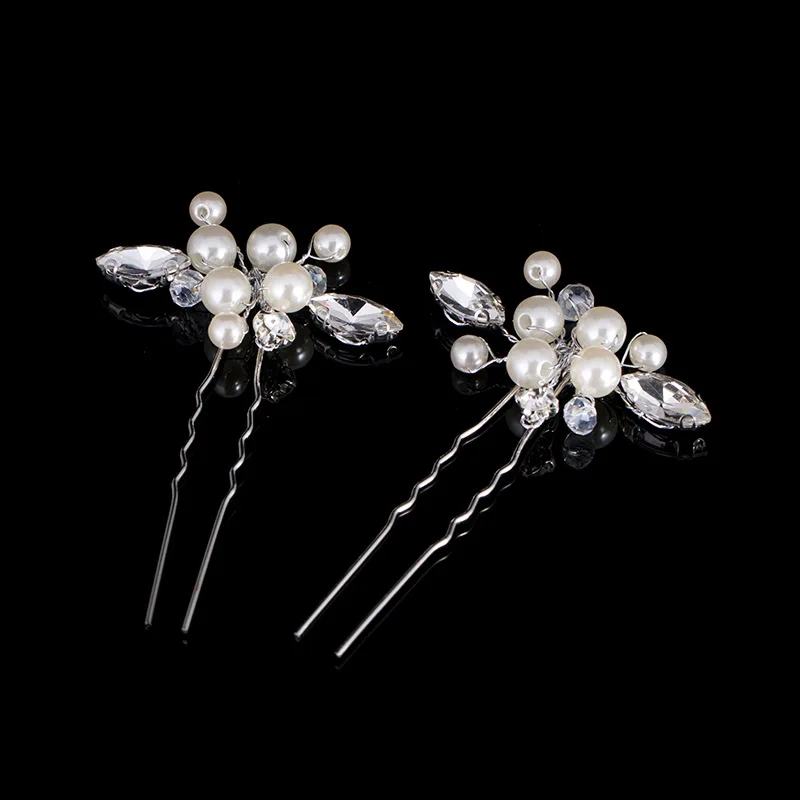 6pc Pearl Hair Pin Beach Wedding Hairpins Hair Accessories Bridal Clips