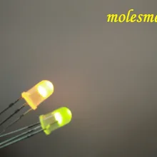 1000 шт 5 мм Диффузионные Dual Bi-Цвет желтый/зеленый ярко-3-контактный Led общий анод СИД лампа