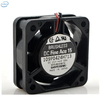 

Sanyo 109P0424H713 2 Wires Computer Cooling Fan DC 24V 0.08A 4015 4CM 40*40*15mm
