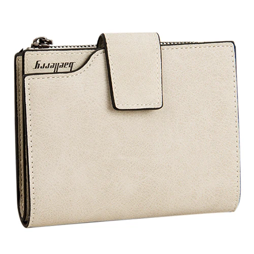 

PU leather Ladies vertical matte zipper buckle multi-card bit coin Wallet 12*10*2.5cm
