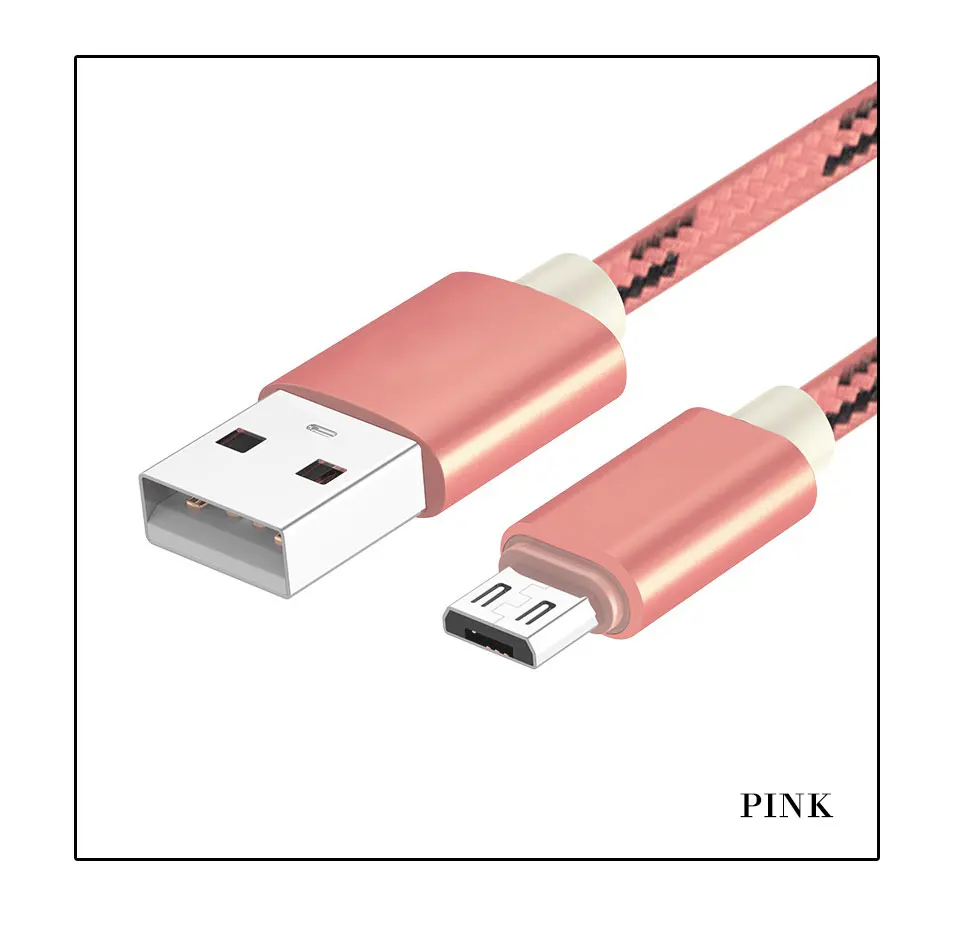  Micro USB Cable Sync Data Line Microusb Cable for Samsung Xiaomi Huawei Android Mobile Phone High Speed Charging Nylon Line (9)