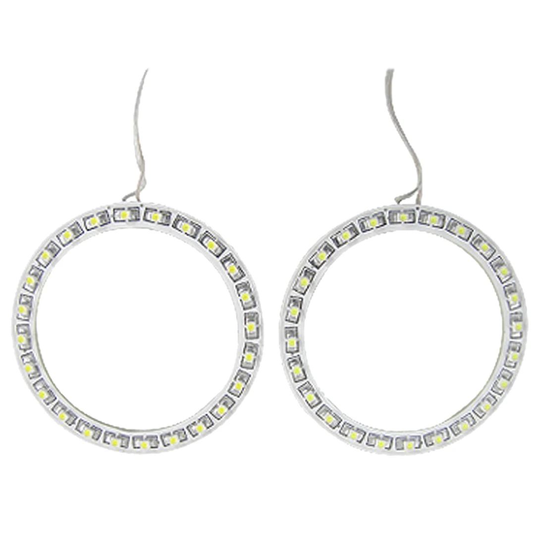 

10x) 2 x 80mm 24 SMD LED Car Angle Eye Halo Ring Light