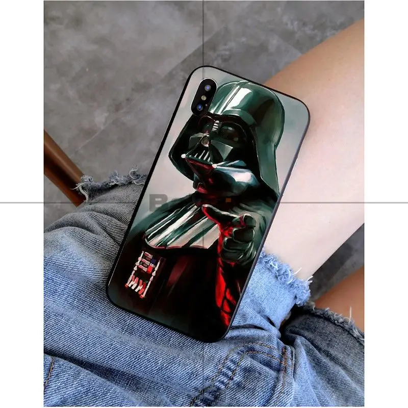 Babaite Darth vader star wars умный чехол черный мягкий чехол для iPhone X XS MAX 6 6s 7 7 plus 8 8 Plus 5 5S SE XR - Цвет: A14