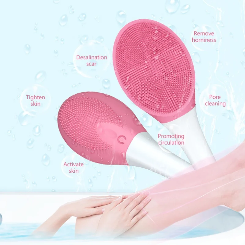 Waterproof Electronic Exfoliating Brush Face Electric Bath Brush