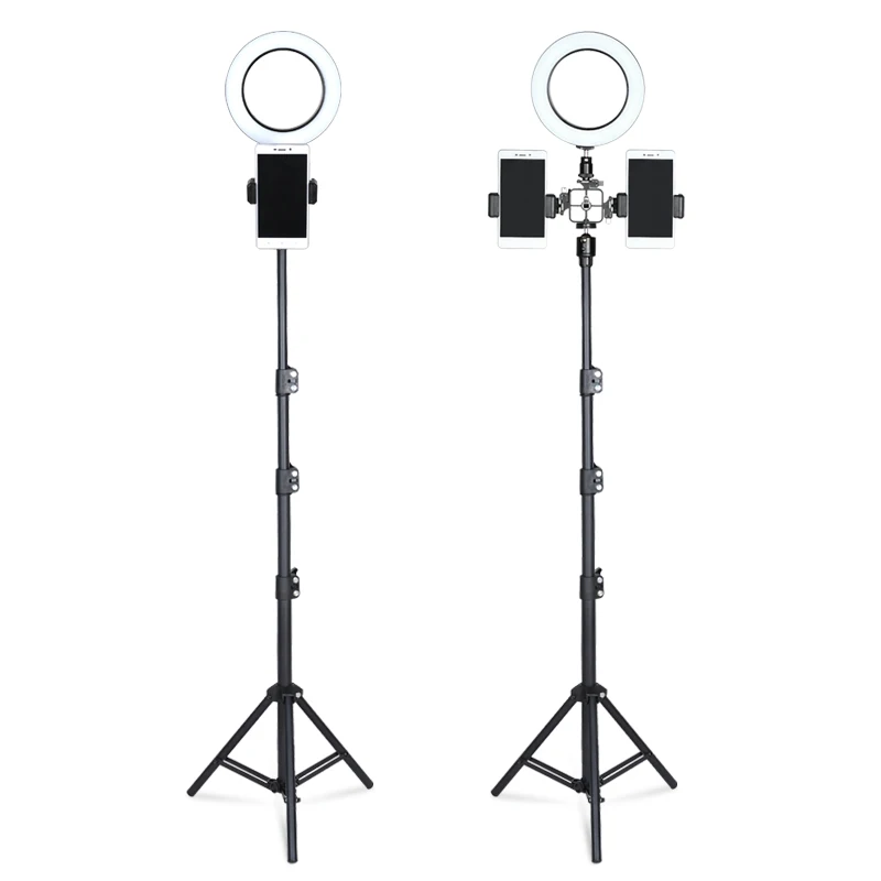 

Phone Photography Studio 20CM LED Ring Light Stand Tripod Kit Phone Live Show Makeup Photo Beauty Fill Lighting Fotografia