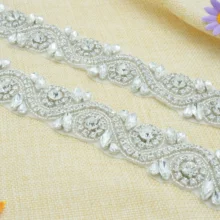 ShiDianYi Стразы и аппликация из жемчужного бисера свадебная повязка на голову аппликация мотивы Диаманте Свадьба посылка 10 PCS-RA245-C0513