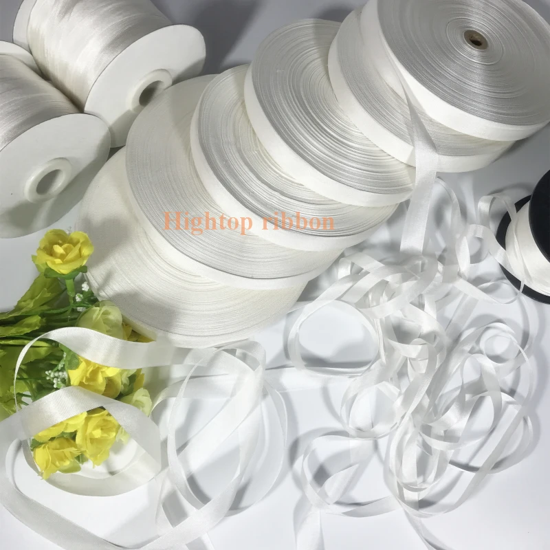 Белая, натуральная, Неокрашенная, белая, чистая шелковая лента с вышивкой, 2 мм, 4 мм, 10 мм до 36 мм, лента для ручной вышивки