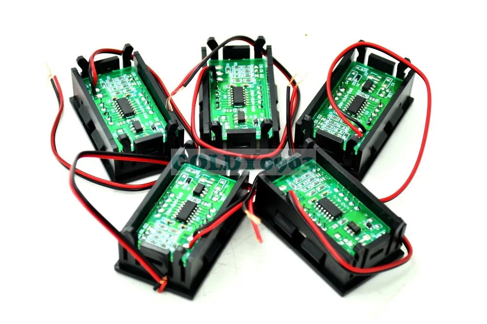 

2 Wire 4.5-30V Potting LED Digital Display Panel Voltmeter 3Bit Blue
