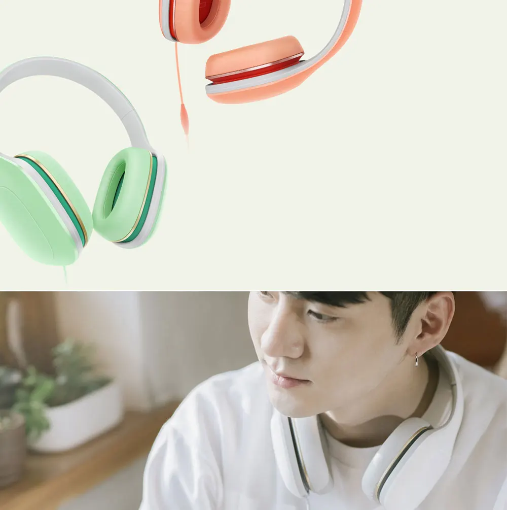 Original Xiaomi Mi Headphones Easy Version With Mic Headset 3.5mm Stereo Music HiFi Earphone Button Control Headphone (3)