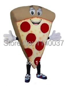 

mascot Pepperoni Pizza Mascot Costume Cartoon Character carnival costume fancy Costume party