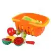 Дети пластик фрукты овощи резка игрушечные лошадки набор образовательных игрушка для детей подарок