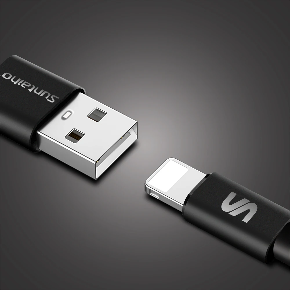 Suntaiho ل فون XS ماكس 7 كابل النايلون 2.1A كابل يو إس بي سريع الشحن ل فون X XR 6 8 زائد SE باد الهواء 2 الهاتف المحمول الكابلات