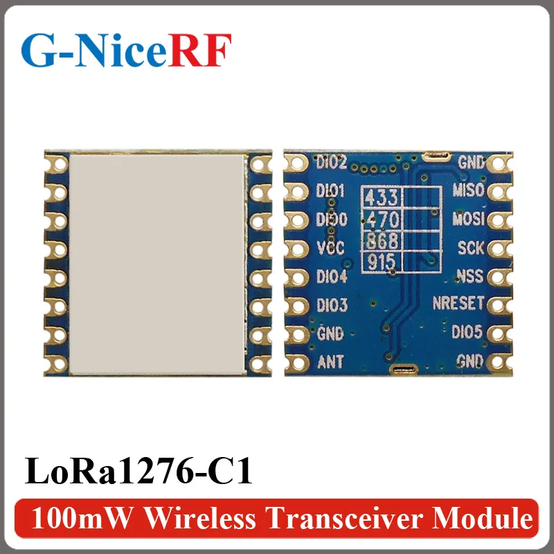 10 шт./лот LoRa1276-C1 100 МВт SX1276 чип 6 км Long Distance 915 мГц FSK Беспроводной передатчик