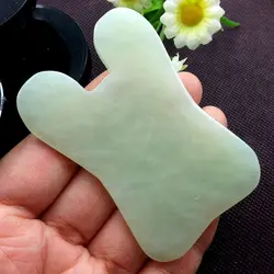 Jade Stone Guasha массажный Инструмент Здоровье Jade Gua Sha средства ухода за кожей лица против морщин Массажная доска Традиционный китайский Acupoints