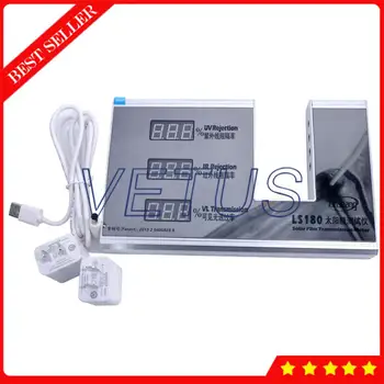 

LS180 Solar Film Transmission Meter 3 in 1 Function with Window Tint Meter IR 1400nm UV 365nm VL Peak Wavelength 550nm