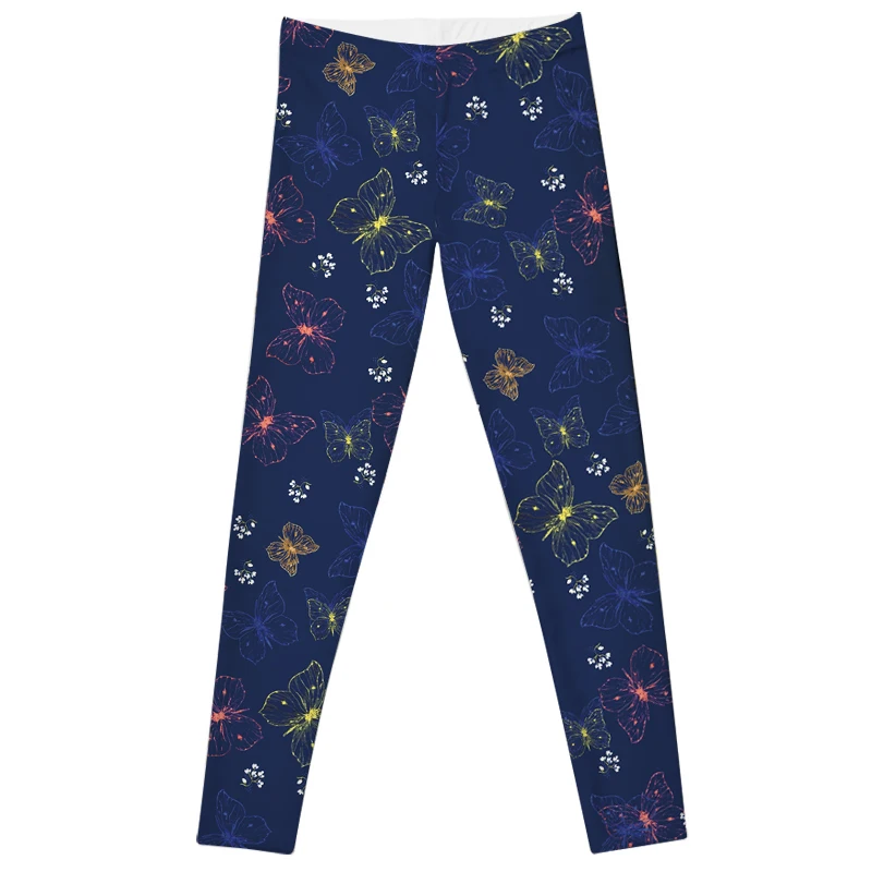 NEW Brilliant Butterflies and beautiful flowers Leggings