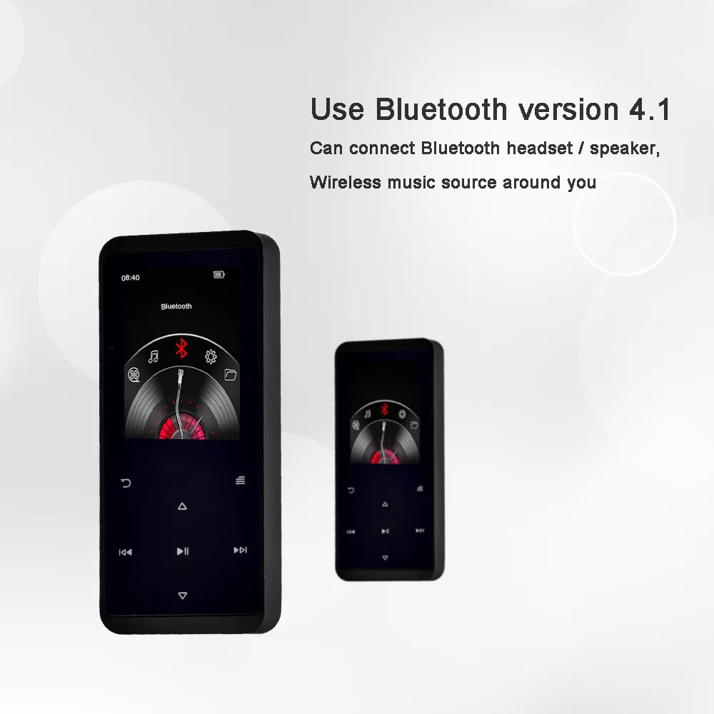 Bluetooth 4,1 HiFi 8G MP3 MP4 плеер рекордер ручка Медиа Видео FM радио много AMV AVI Bluetooth видео дисплей электронная книга будильник