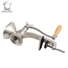 Klassischen Manuellen Poppy und Getreidesamen Mühle Hand Betrieben Mutter und Gewürzmühle