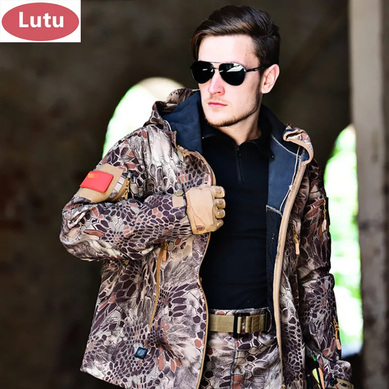 LUTU القرش الجلد سوفتشيل العسكرية التكتيكية سترة الرجال للماء الجيش الصوف الملابس متعددة حدبة التمويه سترات 12 اللون LUTU القرش الجلد سوفتشيل العسكرية التكتيكية سترة الرجال للماء الجيش الصوف الملابس متعددة حدبة التمويه سترات 12 اللون