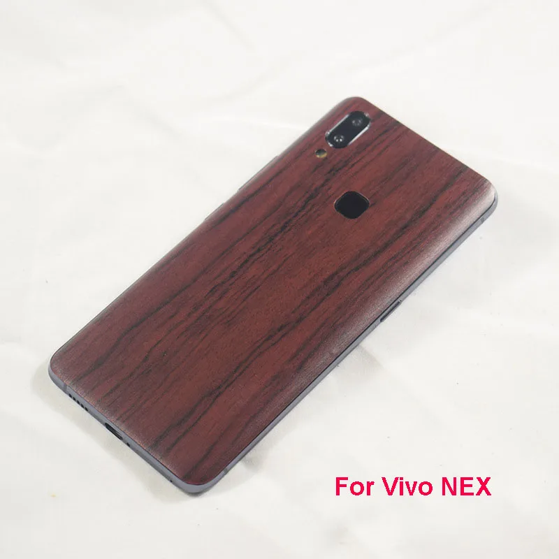 MLLSE Newest High Simulation Wood Grain Sticker 3M Phone Back Paste Sticker For Vivo NEX S Wood Skin Protective Film Sticker (2)