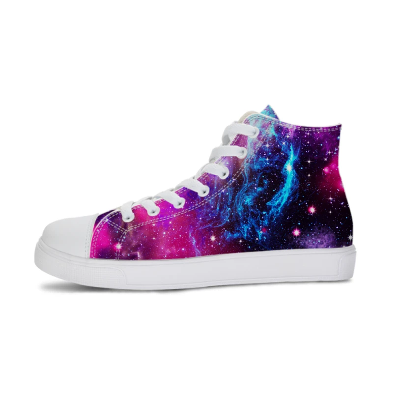 

Hip-top Winter Canvas Vulcanize Shoes Women Sneakers 2019 Fashion Sneakers Luxury Brand Galaxy Prints Lace Up Zapatos De Mujer