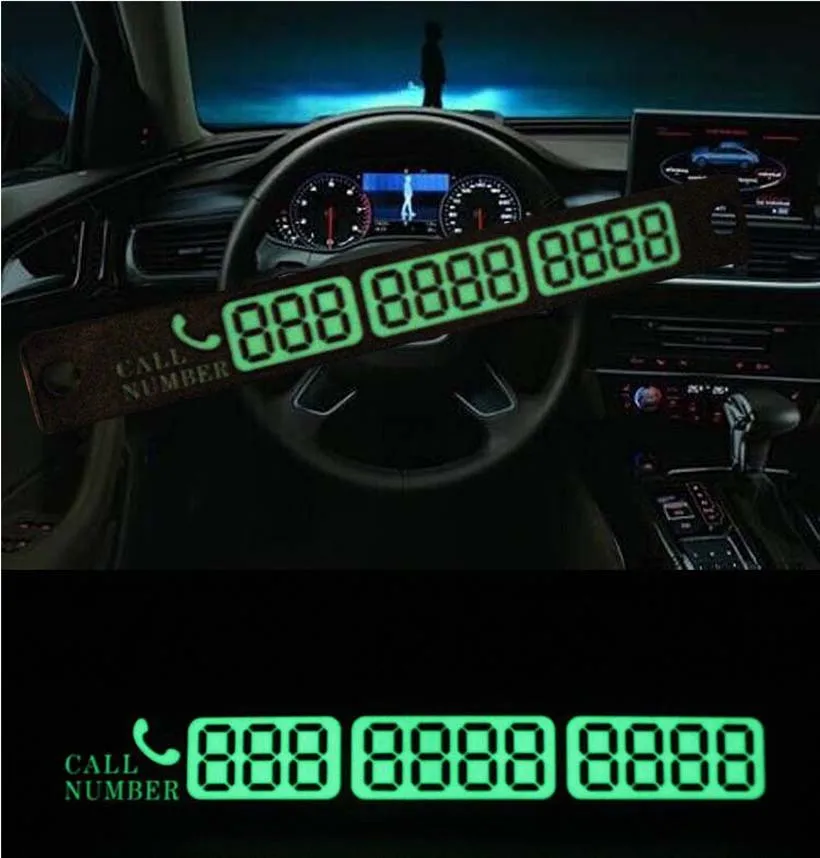

Car Styling Temporary Car Parking Card Telephone Number Card Sticker for Mercedes Benz A B C E S GLC GLE CLA GLA W212 W203