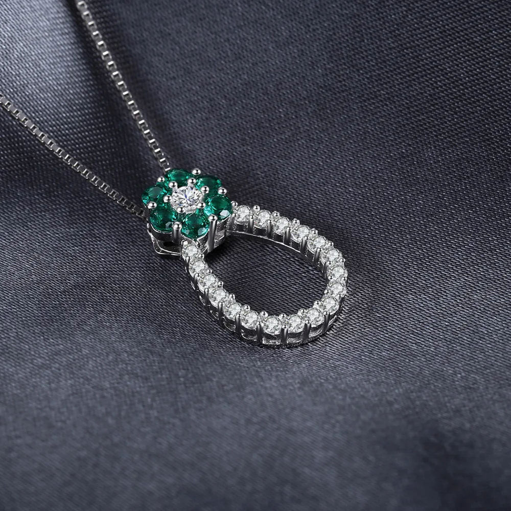 Jewelrypalace 0.87 т цветок Форма создания Изумрудный Подвески для Для женщин