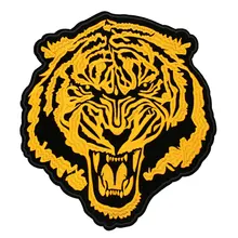 Индивидуальная нашивка Тигр вышитый значок Железная На пришить Аппликация заплатки для джинс Куртки Рюкзаки одежда
