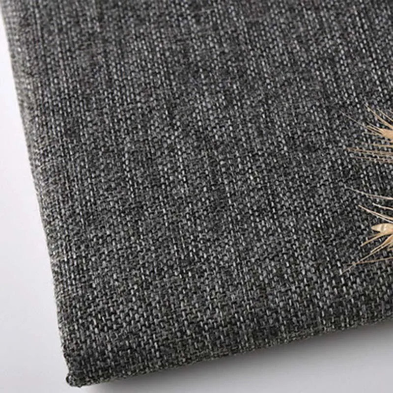 1 м/лот льняная ткань диванная подушка ткань сделай сам Ремесло швейная ткань уличная льняная смешанная ткань обивка - Цвет: dark gray