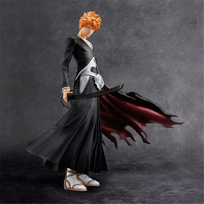 Аниме Bleach Kurosaki Ichigo ПВХ фигурка Коллекционная модель игрушки кукла 22 см| |