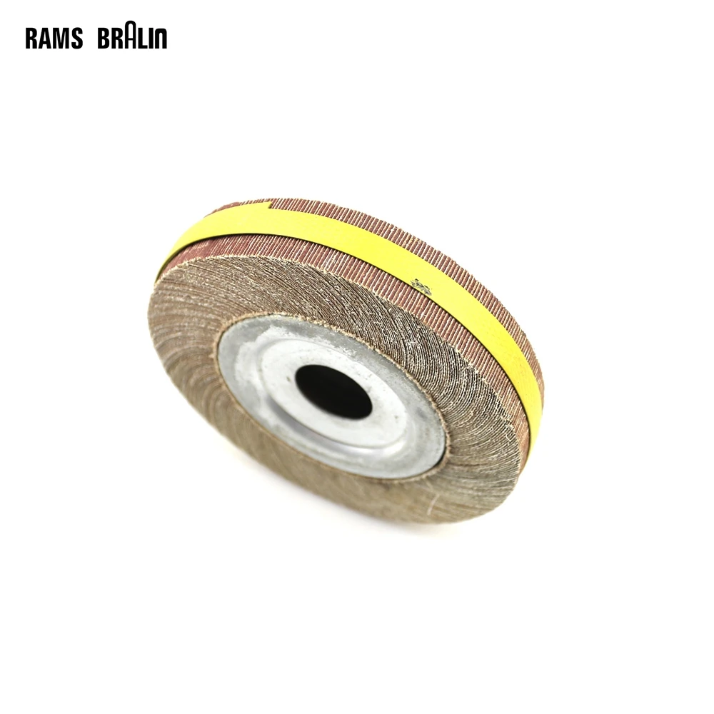 6"*1"*1" Flange Abrasive Flap Wheel Sanding Cloth Mop Wheel Metal Wood