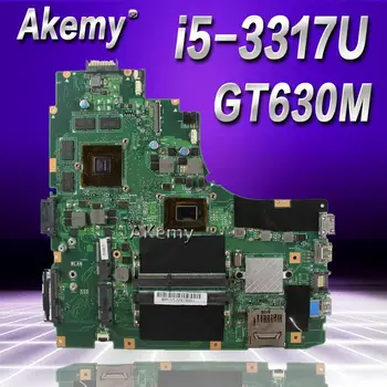 

Akemy K46CM Laptop motherboard For Asus A46C S46C K46CB K46CM K46C K46 Test original mainboard I5-3317U GT630M