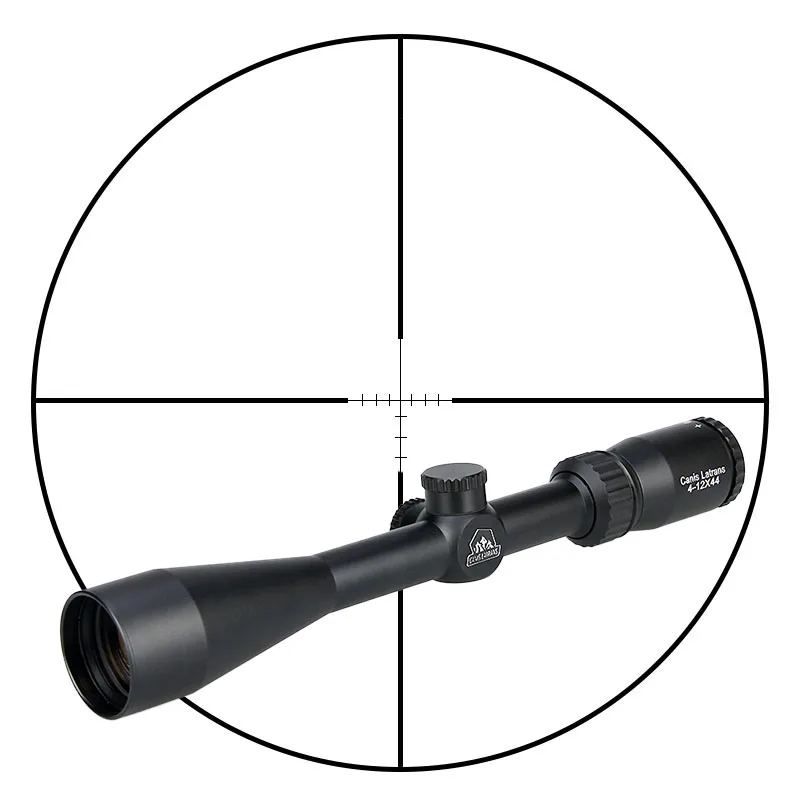 Canis Latrans Tactical 4X-12X  4-12x44 Canislatrans Rifle Scope For Outdoor Real Hunting  HS1-0305