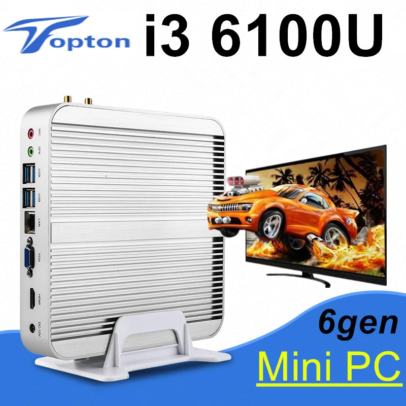Lowest Price [6Gen Intel Core i3 6100U] 2016 Eglobal New Skylake PC Mini Computer 4K HTPC Intel HD Graphics 520 Gaming PC Ultra Nettop