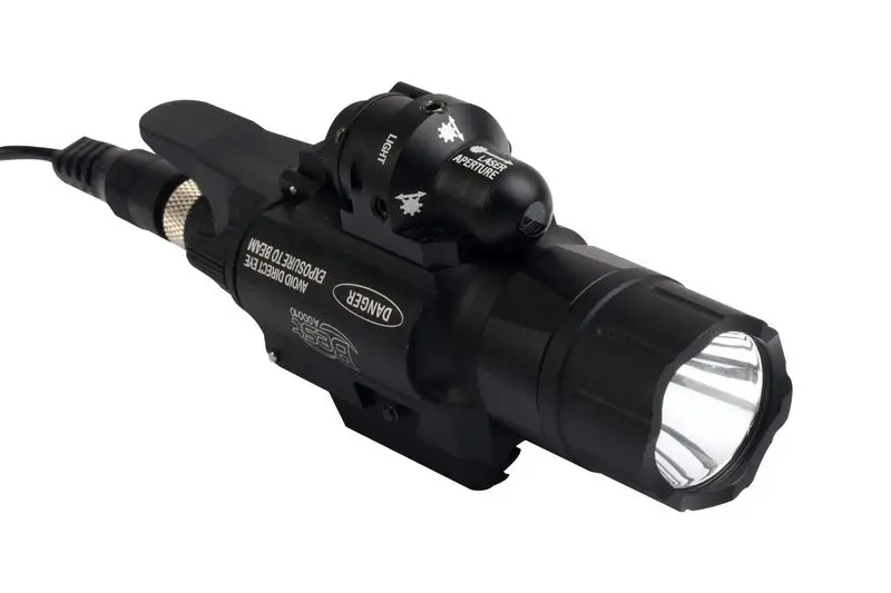 

Aluminum alloy 500 Lumens Pistol Weapon light Tactical Led Flashlight W/Red Laser Sight for Picatinny Rail