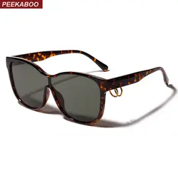 Peekaboo leopard одна линза солнцезащитные очки для женщин для квадратный большой рамки Мода 2019 г. guy's солнцезащитные очки для женщин Винтаж лето